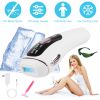 Laser Hair Removal For Woman Man Ice Cooling Permanent IPL Hair Remover with Painless 999999 Flashes Home Use Lasting Hair Reduction for Armpits Legs