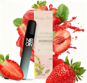 NEON Portable Natural Aromatherapy Strawberry One Press, Cleanses The Lungs And Promotes Clear Breathing, Refreshes And Combats Fatigue, Strengthens T