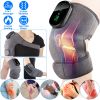 3-In-1 Heated Knee Massager Shoulder Heating Pads Elbow Brace with 3 Level Vibration and Heating Modes for Pain Stress Relief
