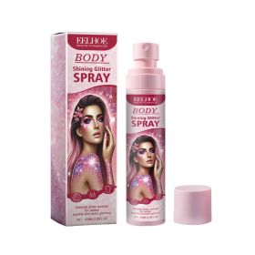 Eelhoe Stage Makeup Glitter Spray Facial Clavicle Brightening Glitter Natural Stereoscopic Long-Lasting Highlighter Spray (Option: 3pcs)