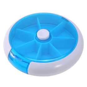 Weekly Pill Organizer 7 Day Pill Planner BPA Free Pill Box Case with 7 Compartments for Vitamins Medication Supplements (Option: BLU)