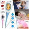 Oral Thermometer Body Thermometer Oral Rectal Underarm Temperature Thermometer C/F Switchable Accurate Fast Temperature Reading Fever Thermometer for