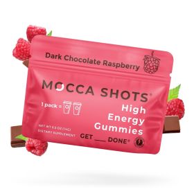 Mocca Shots Energy Gummies with Caffeine | 12-Pack (Option: Dark Chocolate Raspberry)