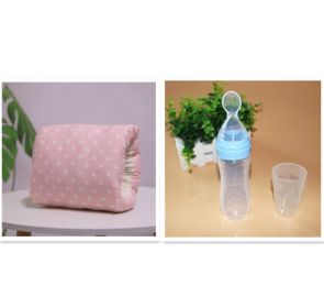 Adjustable Baby Cotton Nursing Arm Pillow Breastfeeding Washable Baby Infant Nursing Breastfeeding Pillow Cushion Arm Pad (Option: Pink stars set-25X23CM)