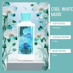 12-Fragrance Body Lotion, 10 Oz Per Bottle, Moisturizing And Fragrant Body Lotion, 12-hour Long-lasting Hydration, Contains Aloe Vera And Vitamin (Option: Cool white musk)