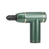 Percussion Massage Gun USB Type C Rechargeable Deep Tissue Vibration Massager Handheld Leg Body Cordless Massager w/ 4 Interchangeable Heads 8 Intensi
