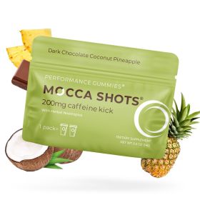 Mocca Shots Energy Gummies with Caffeine | 12-Pack (Option: Coconut Pineapple)