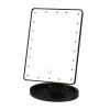 22 LED Lights Rechargeable Cosmetic Mirror 180° Rotation Makeup Mirror Touch Control Dimmable Vanity Mirror