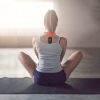 Intelligent Posture Corrector Hanging Back Posture Correction Trainer with Vibrating Reminder Charging Cable Strapless Back Brace for Kids White Colla